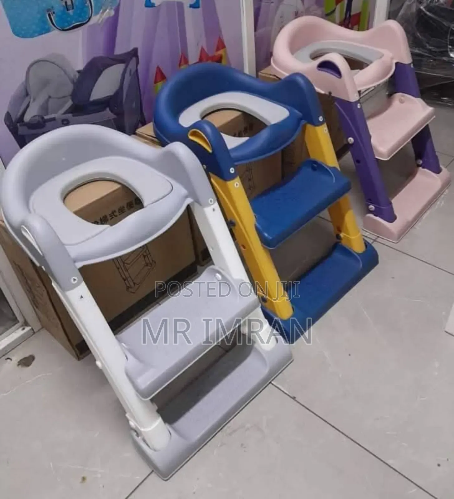 Toddler Potty Training Seat With A Built-in Step Ladder