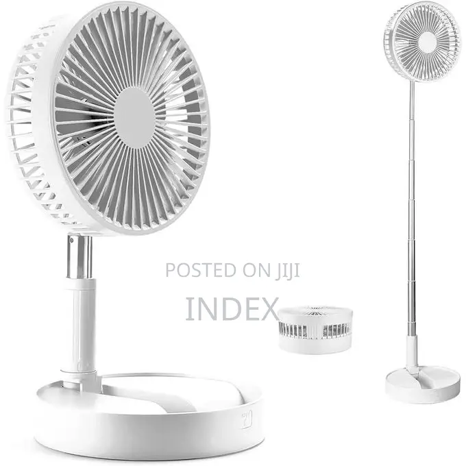 Rechargeable Foldaway Fan 3 Speeds,Fan With 180 ° Adjustment