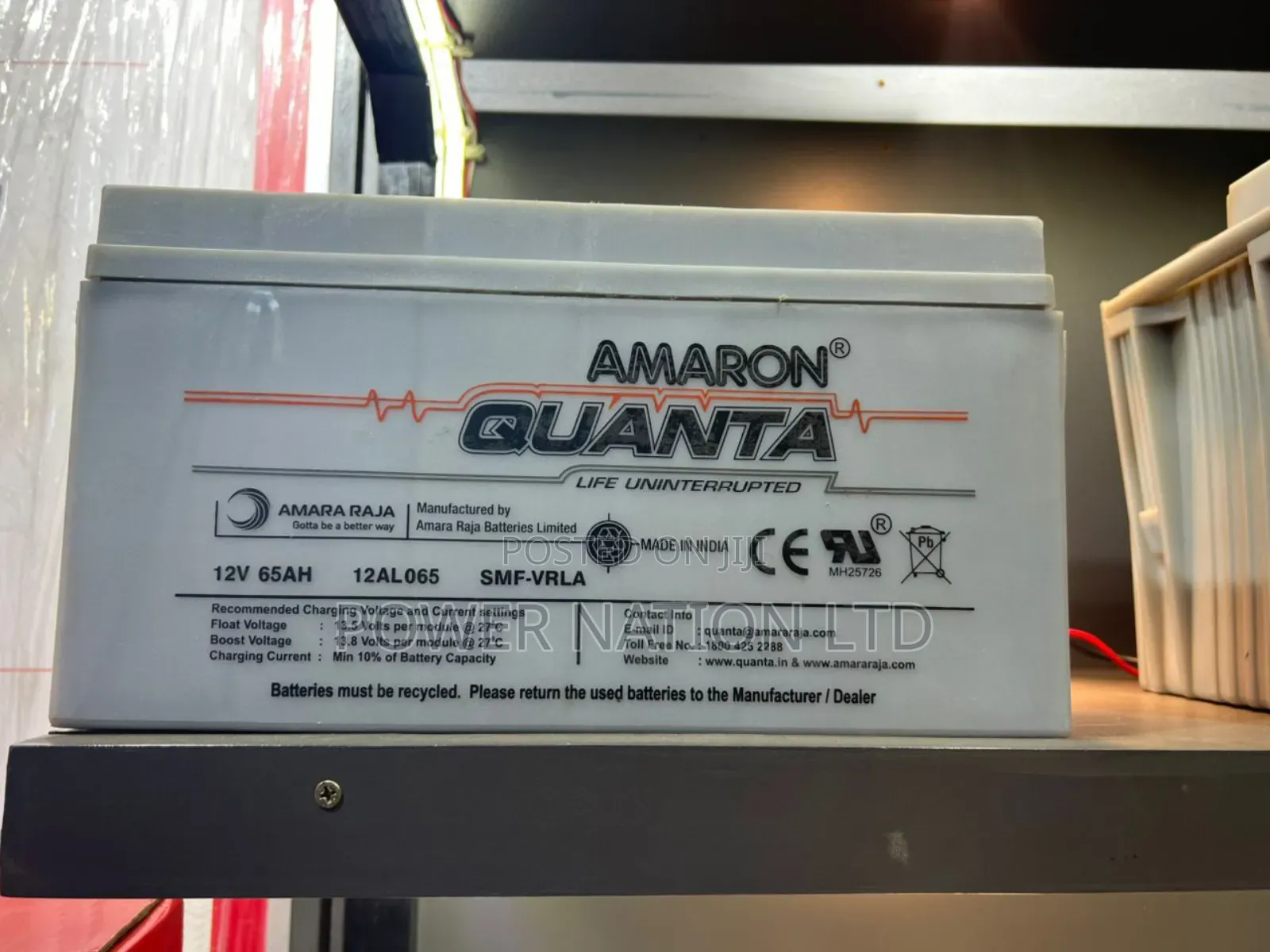 65ah Amaron Battery