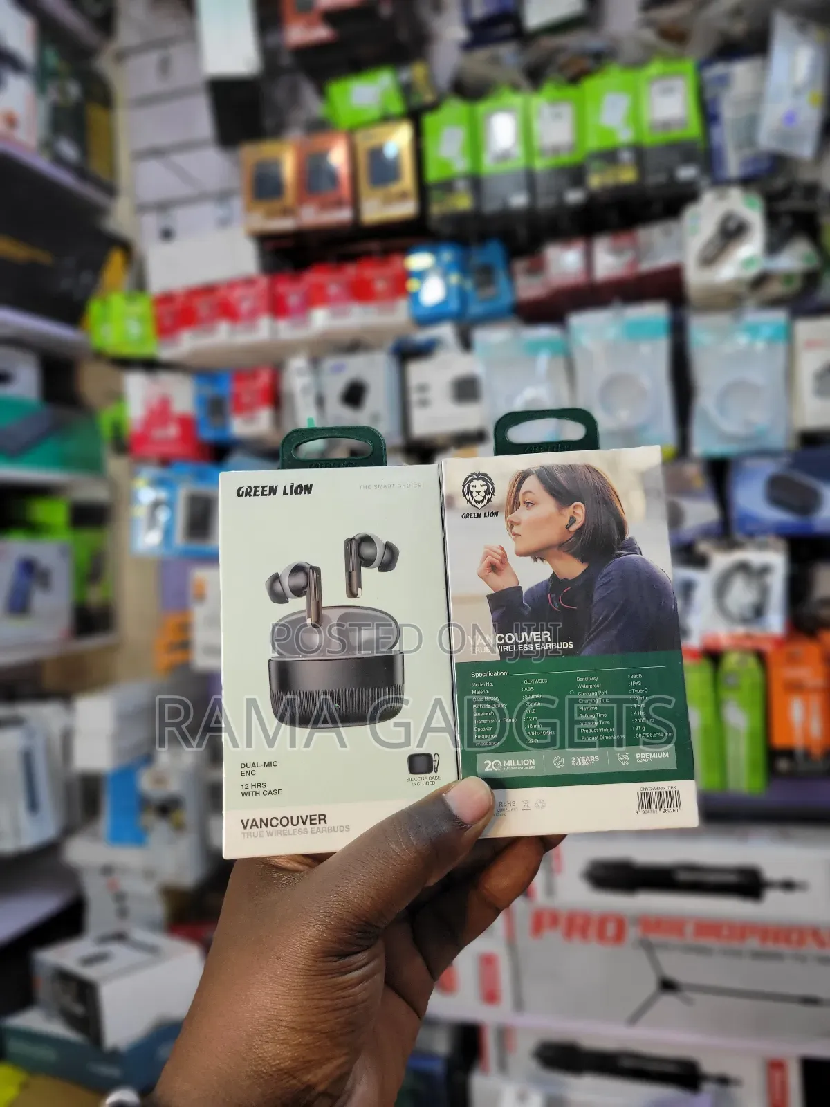 Green Lion Vancouver True Wireless Earbuds