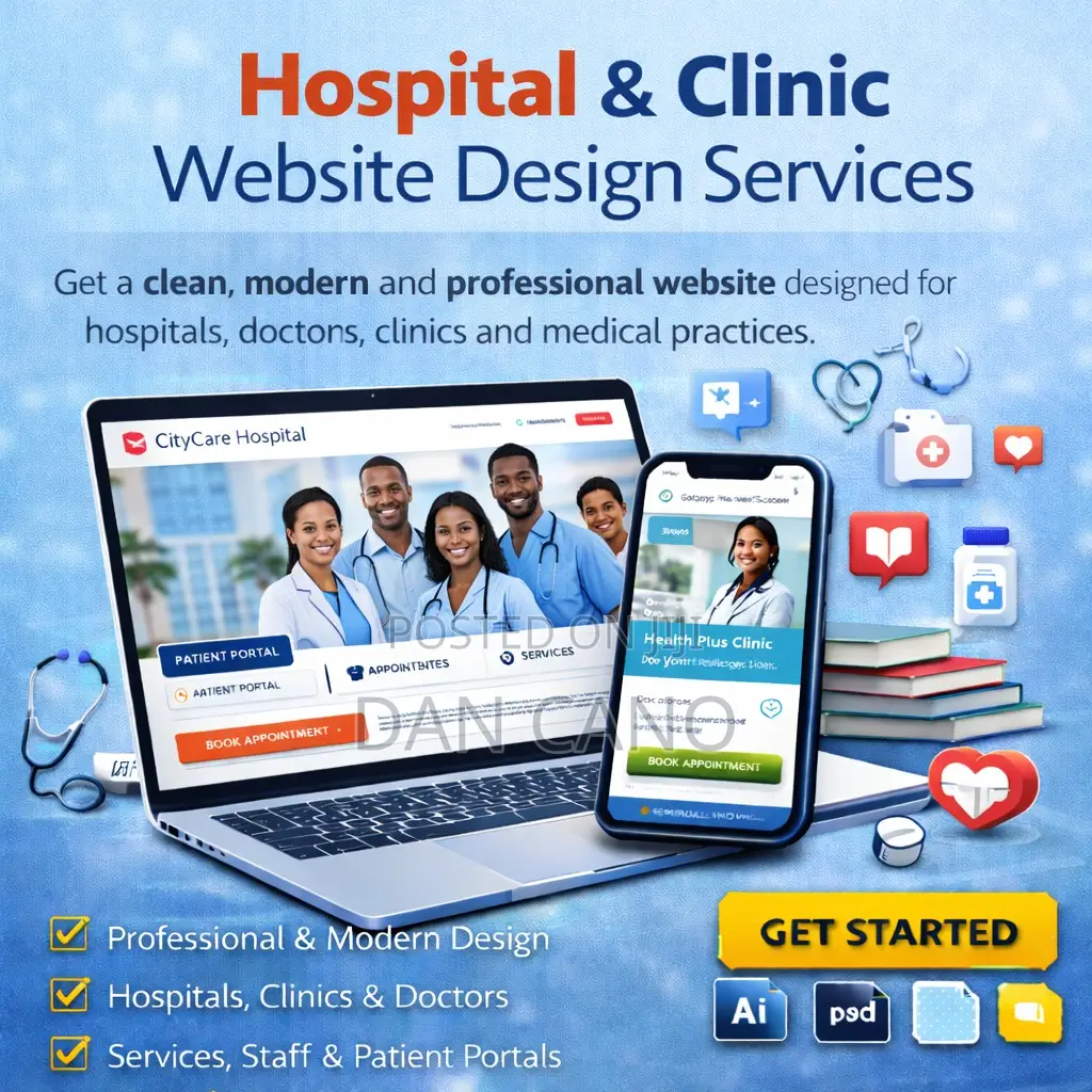 Hospital and Clinic Website Design, Hosting and Domain Services