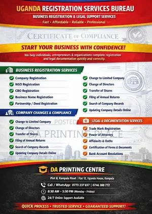 Company Registration and Legalisation