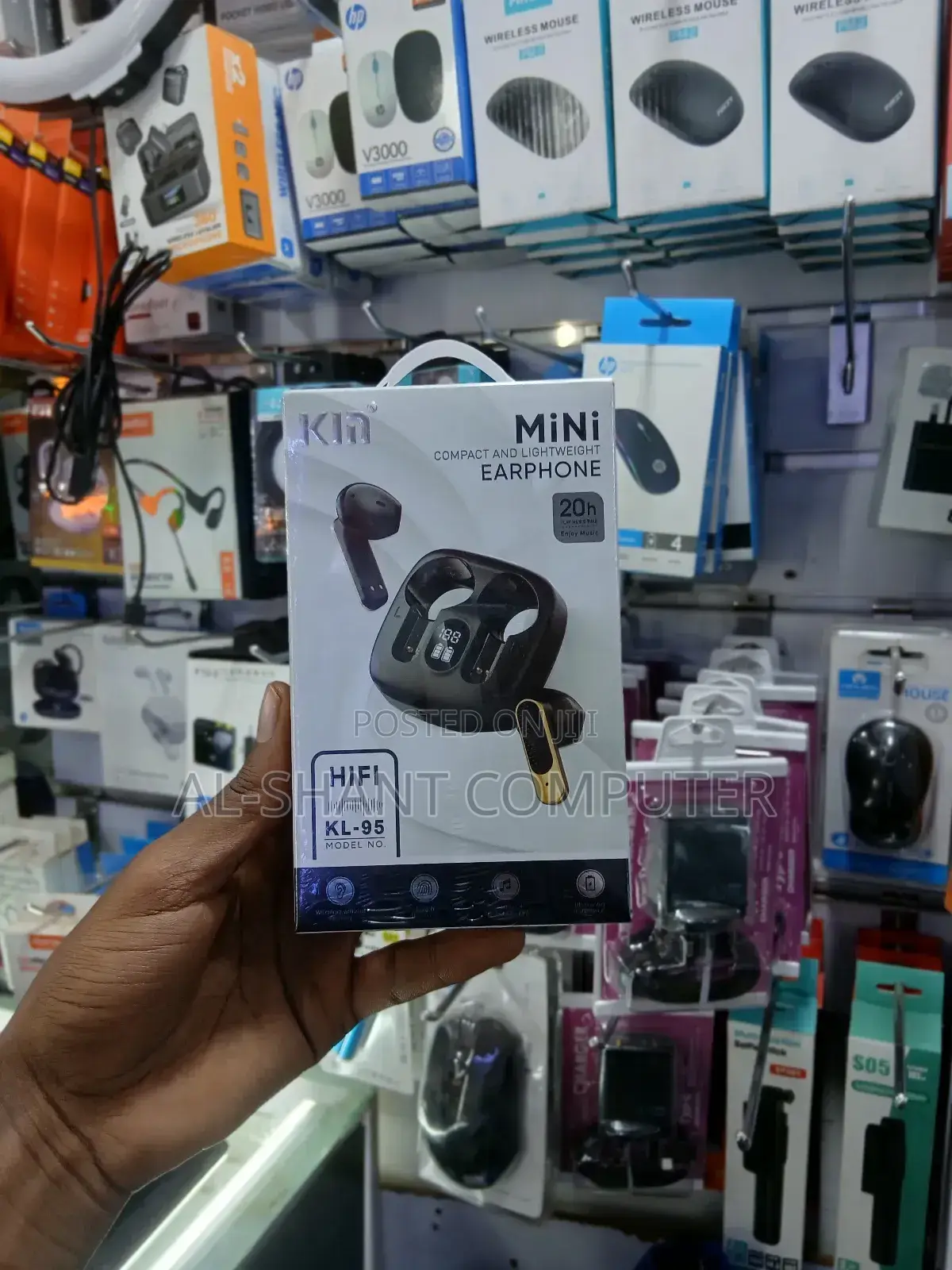 Kin Kl-95 Compact and Lightweight Earphones/Wireless Earphones