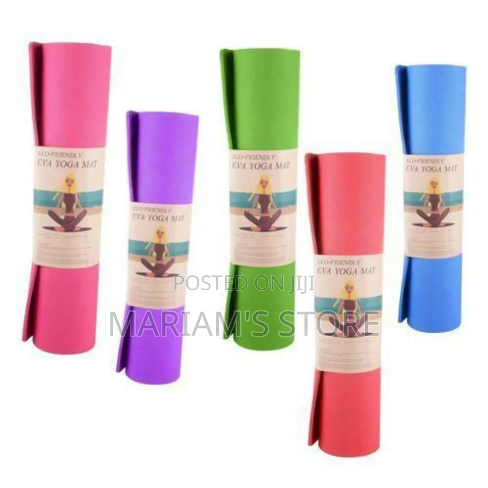 Yoga Mat Gym Exercise Training Mat 1piece - Multicolor