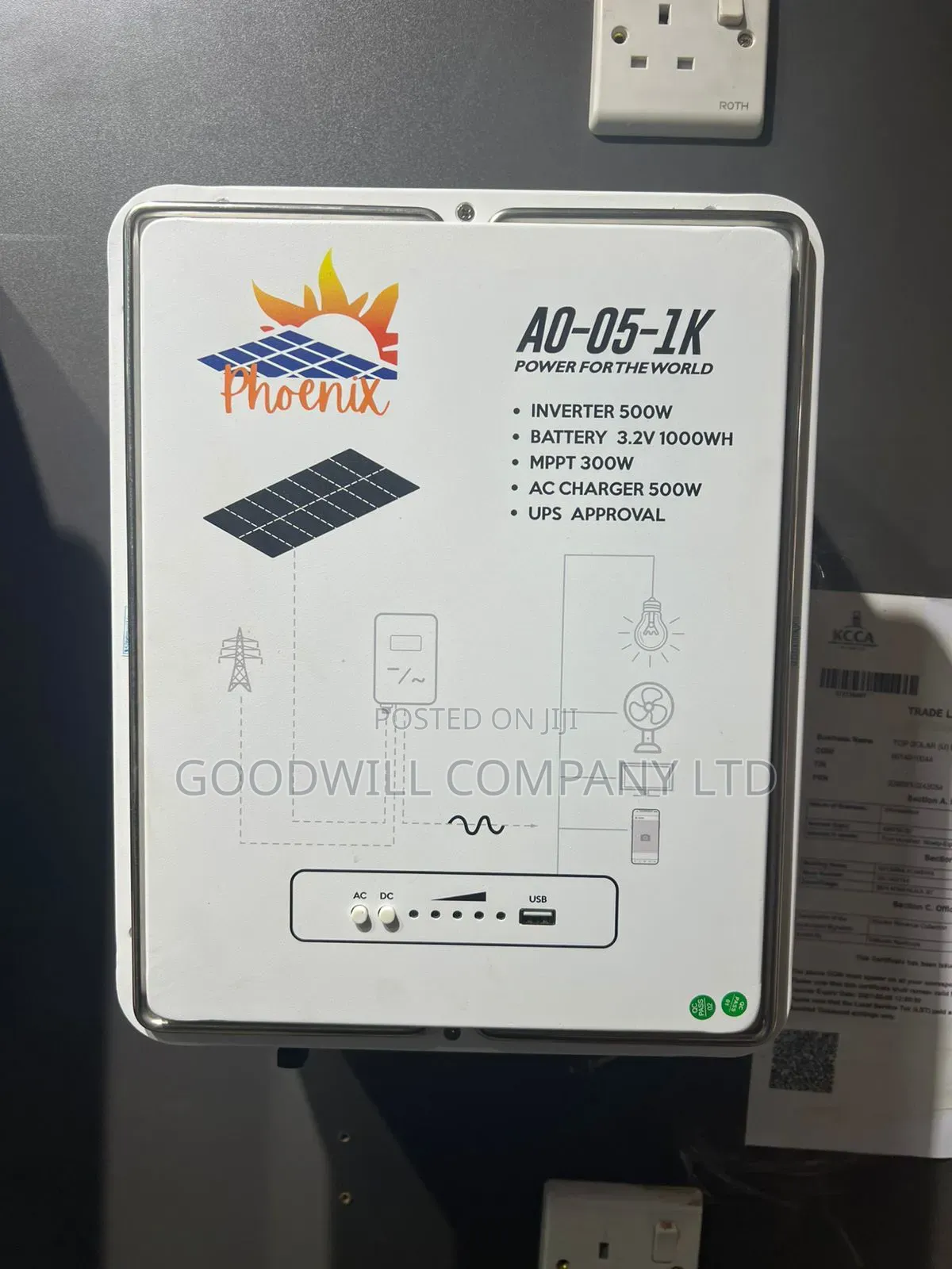 500w Phoenix All in One Solar System / 500w Power Station/Power Bank
