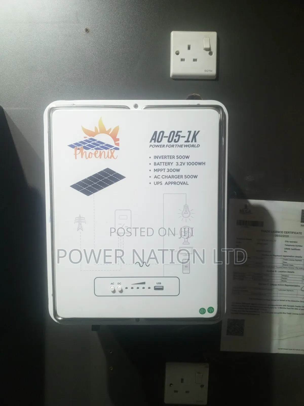500w Phoenix All in One Solar System / 500w Power Station/Power Bank