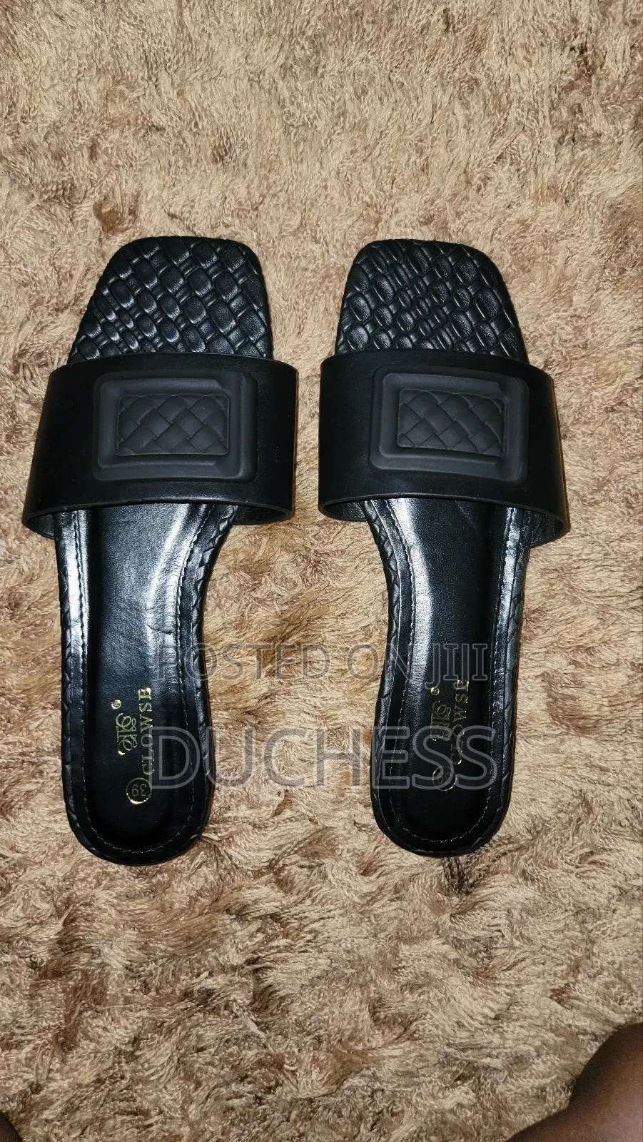 Black Ladies' Slip Ons Size 39