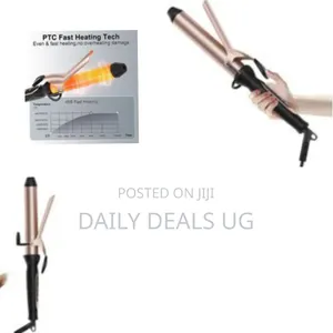 Professional 1.25-Inch Curling Iron for Salon and Home Use