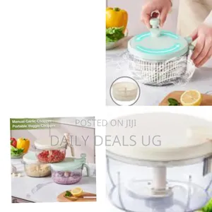 Manual Hand-Powered Food Processor and Chopper