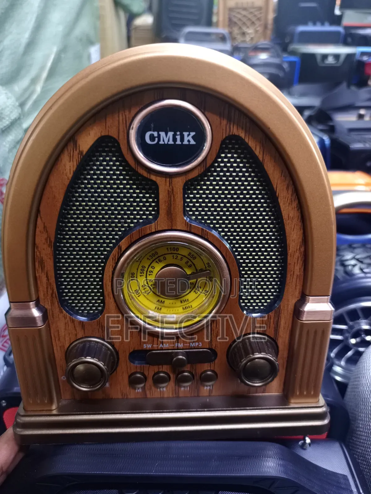 Cmik Brand Vintage-Style Portable Radio.