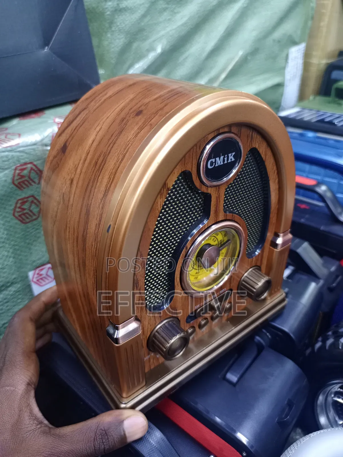 Cmik Brand Vintage-Style Portable Radio.