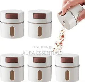 6pcs Wall-Mounted Magnetic Seasoning Box Set