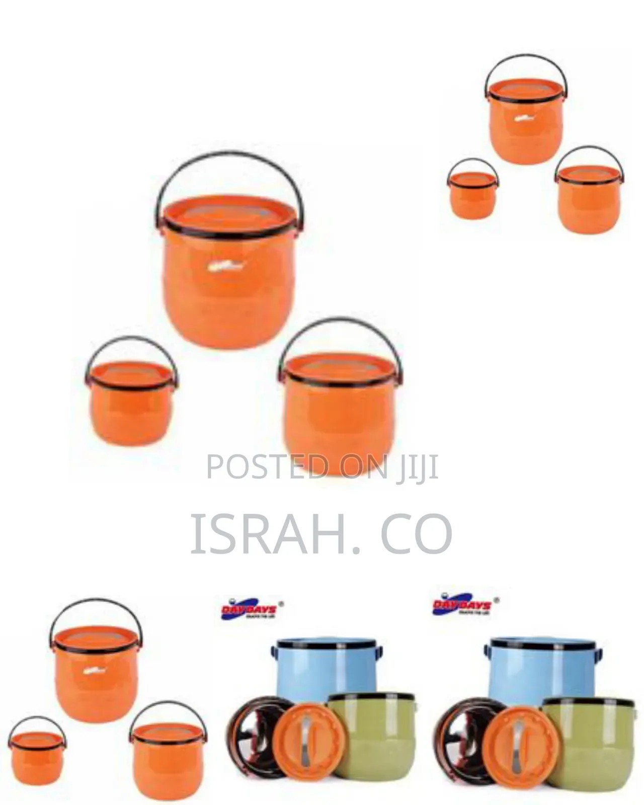 Daydays 3 Pc Insulated Lunch Box Food Warmer Jar Storage Container