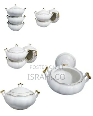 3 Piece Soup Food Serving Dishes Bowls Casserole Pots