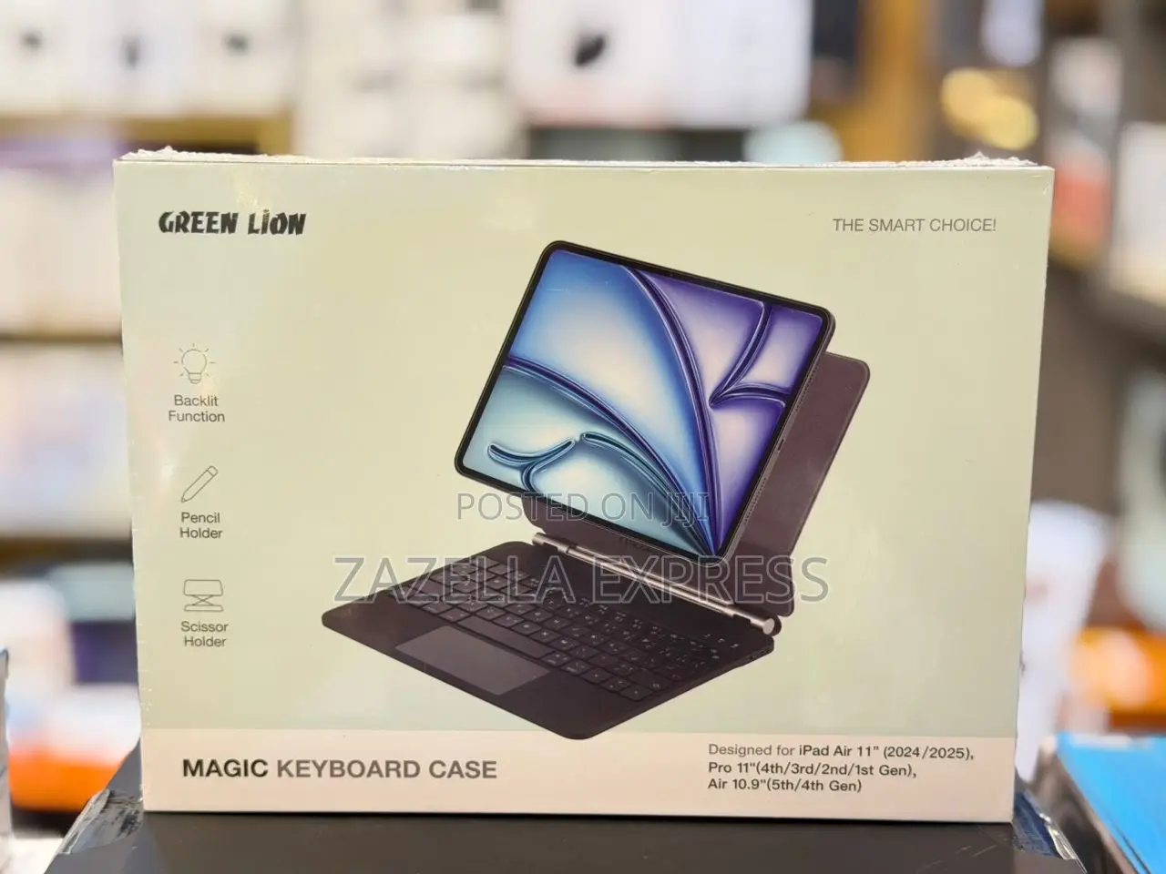 Green Lion Magic Keyboard Case for iPad Air 11 (2024/2025) and More
