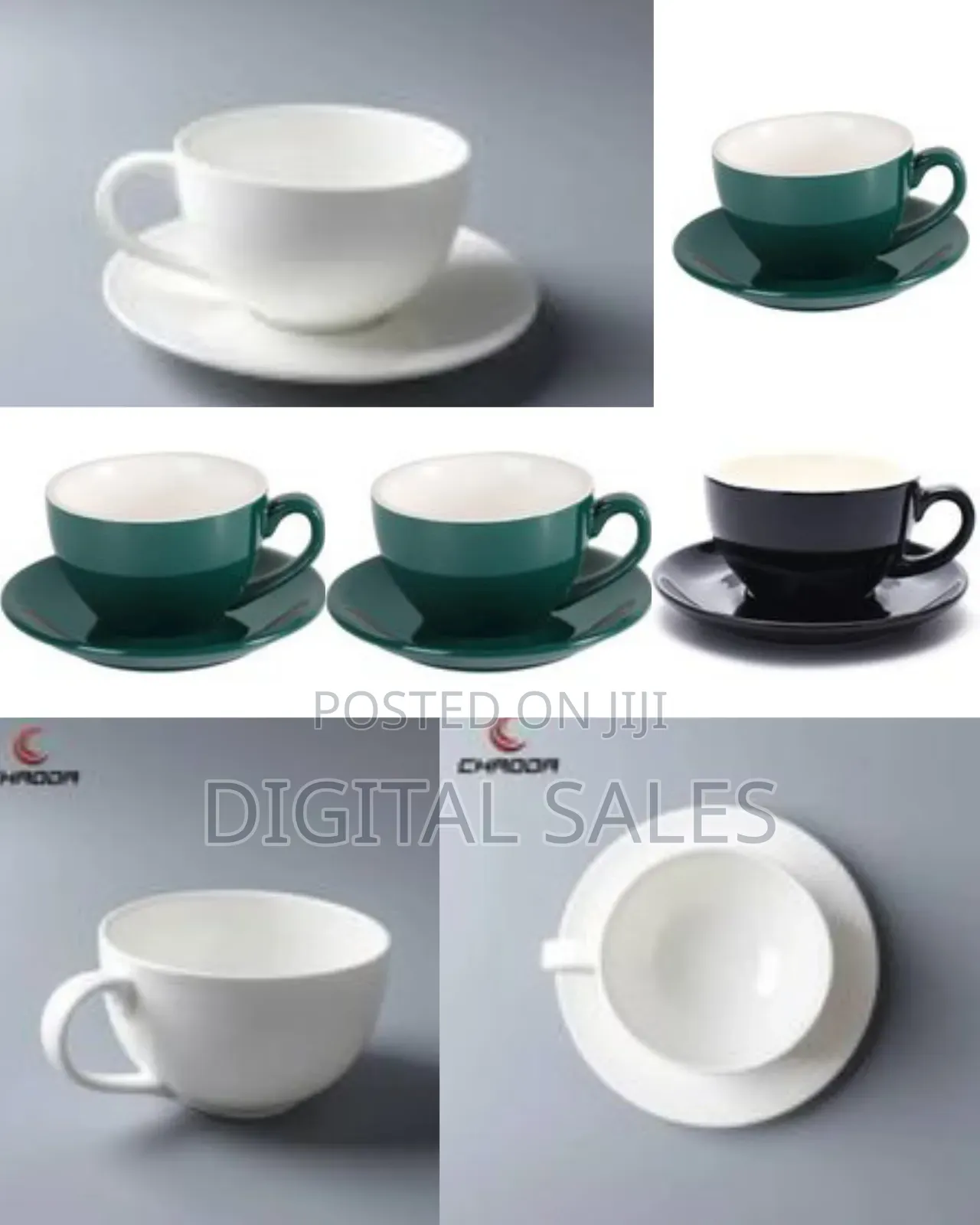 Set of 6 Restaurants and Office Tree Ceramic 350ml Cappuccino Coffee.