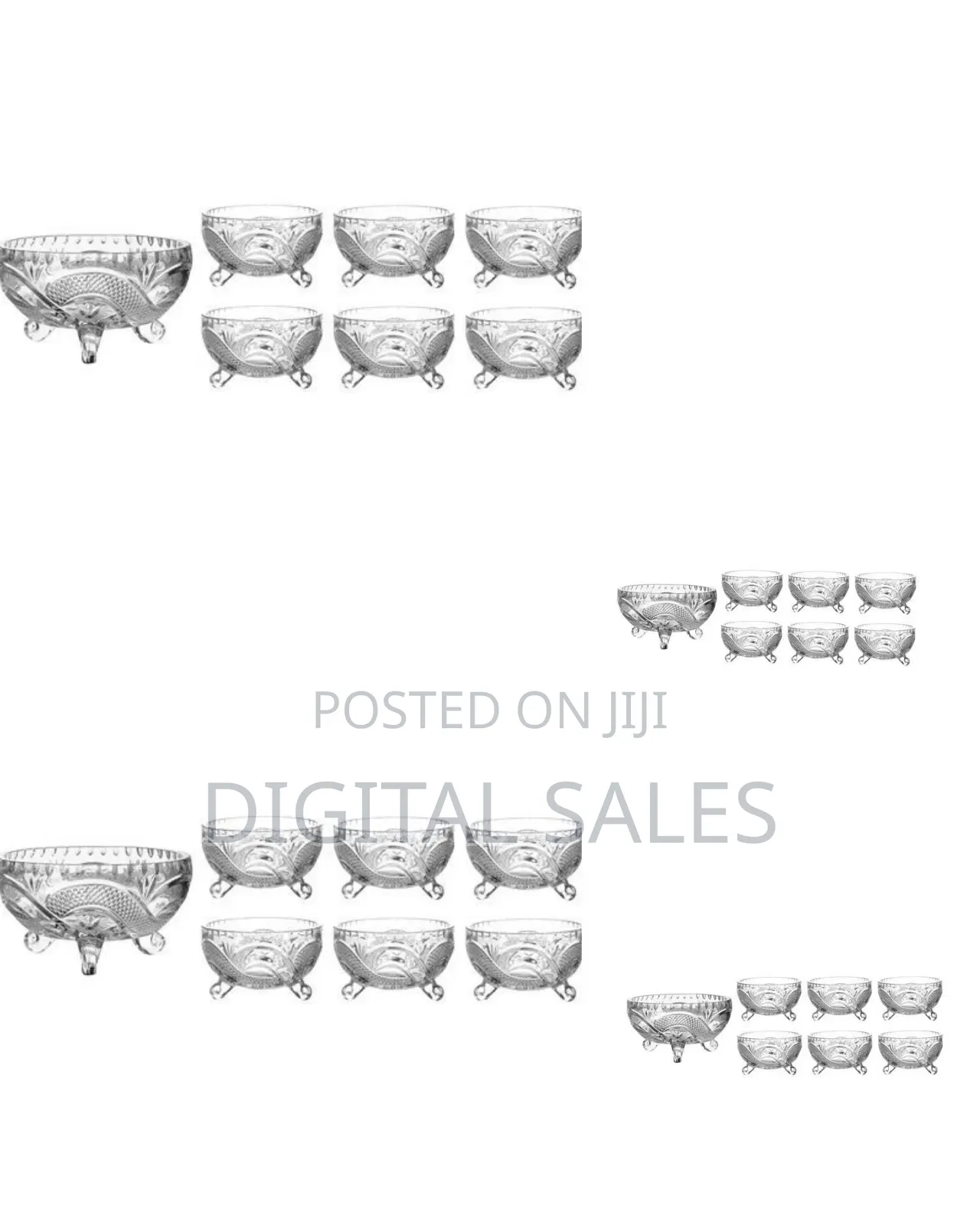 7 Piece Fruit Salad Dishes/Bowls Set
