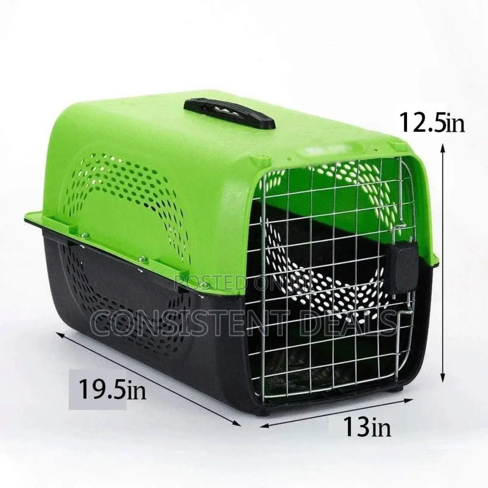 Big Size 
Pet Travel Carrier Dog Cat Rabbit Basket Plastic Handle