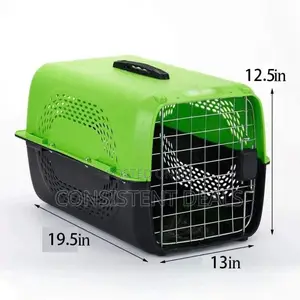 Big Size 
Pet Travel Carrier Dog Cat Rabbit Basket Plastic Handle