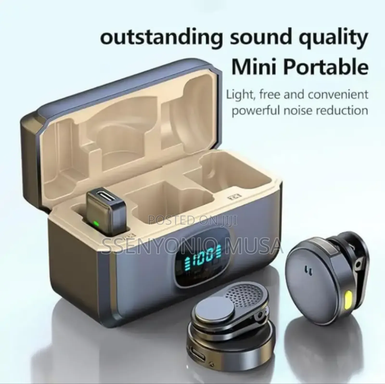 Q8 Baton 2.4g Wireless Microphone With Charging Case – Plug Play