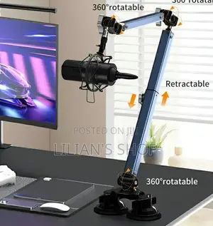 Lanparte Heavy-duty, Adjustable Microphone Boom Arm Stand