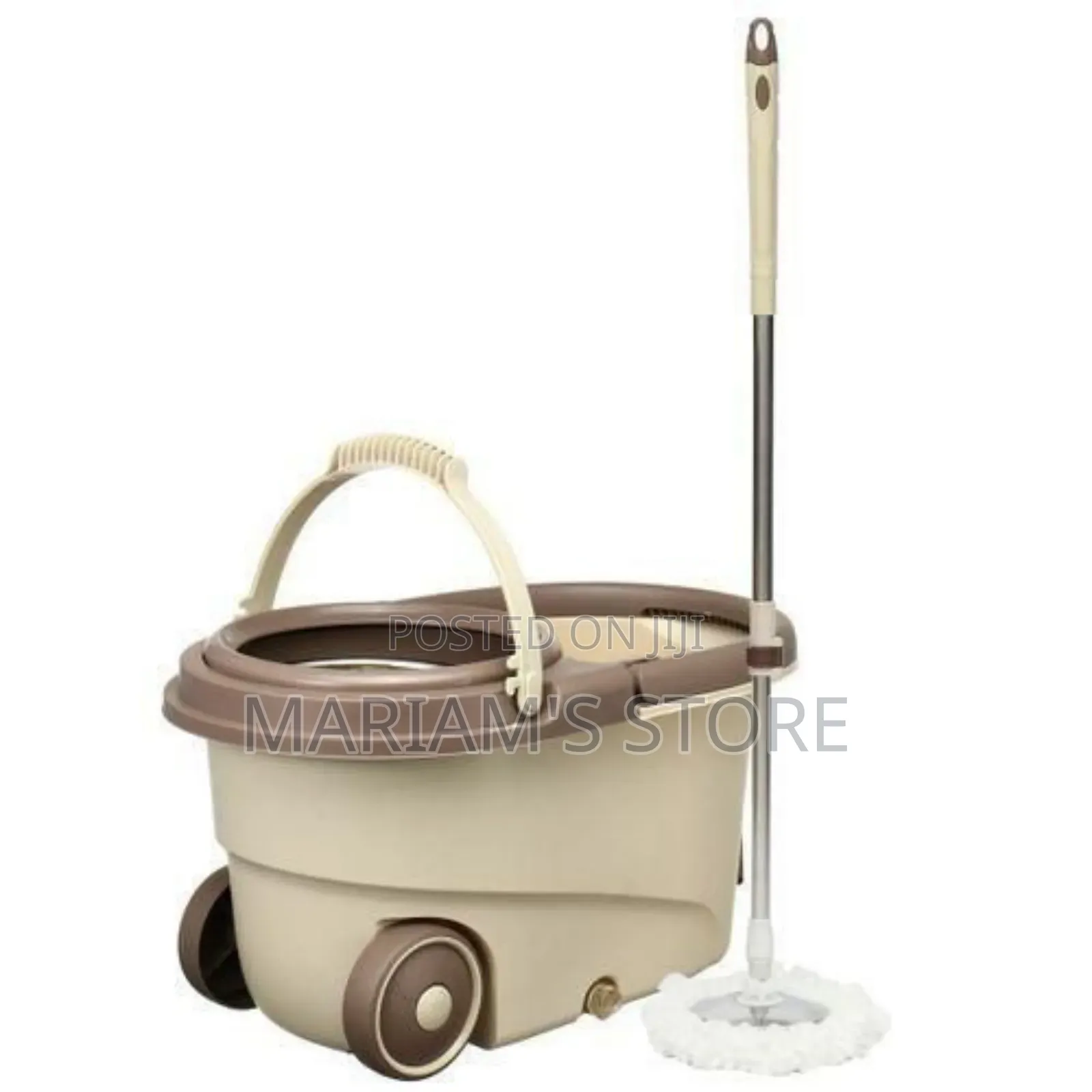 360 Detachable Mop Bucket Set With Wheels Spin Head Clean Broom