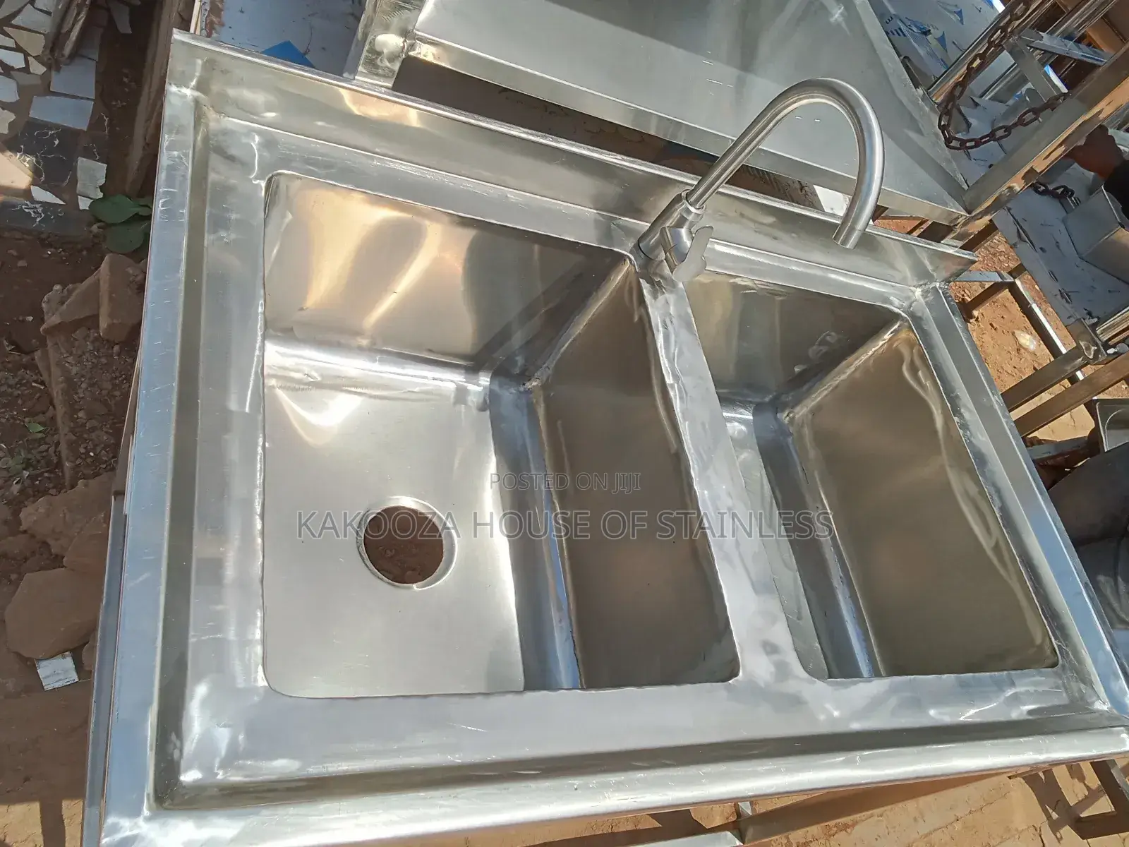 Washing Sink Dable Bowl Commercial Stainless