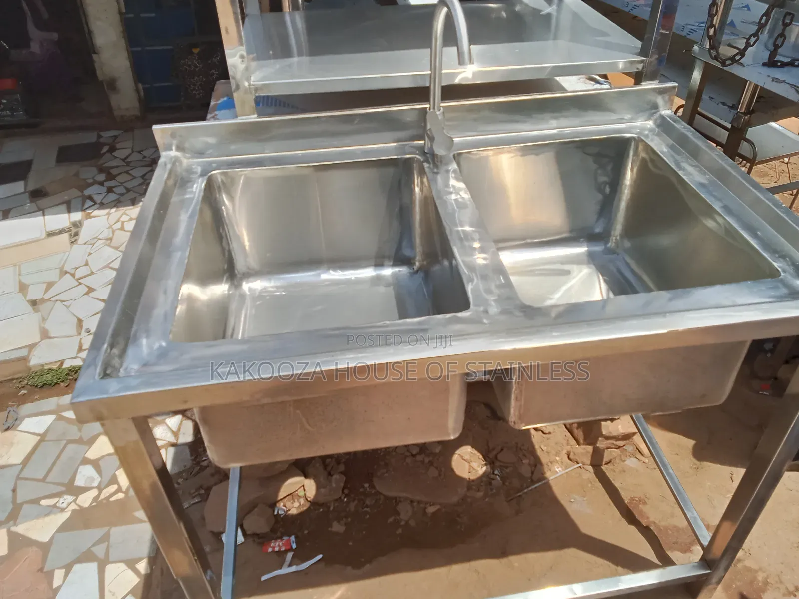 Washing Sink Dable Bowl Commercial Stainless