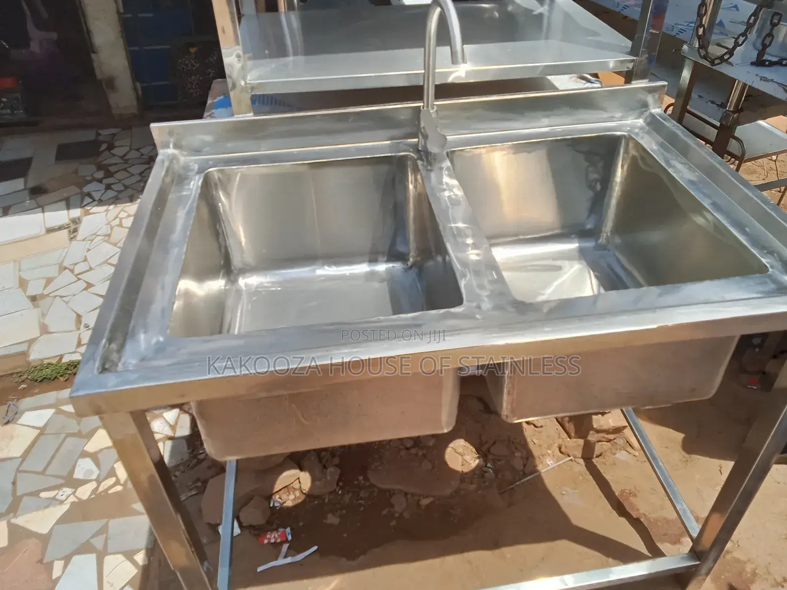 Washing Sink Dable Bowl Commercial Stainless
