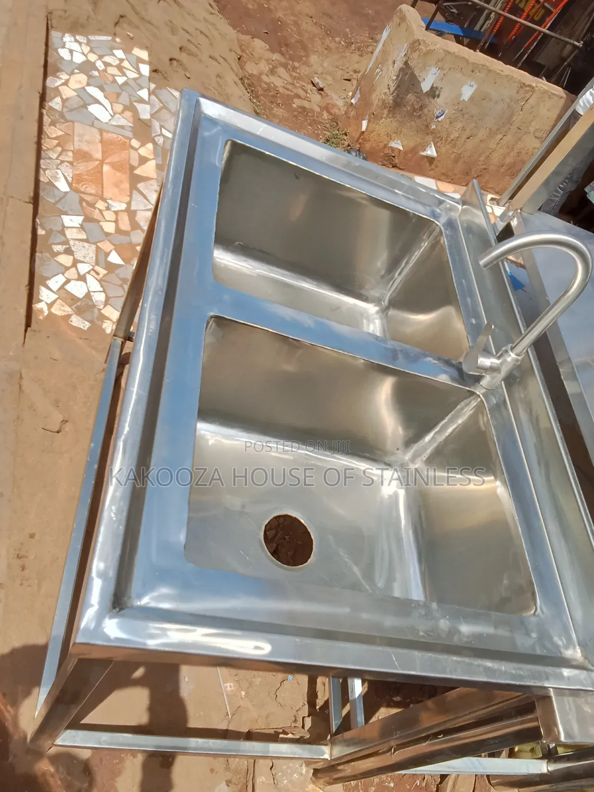 Washing Sink Dable Bowl Commercial Stainless