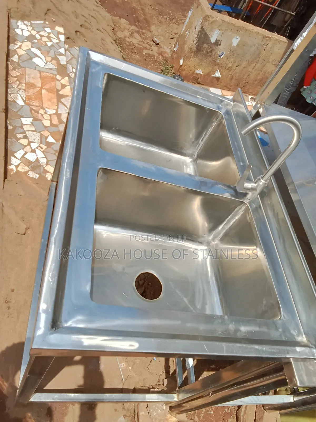 Washing Sink Dable Bowl Commercial Stainless