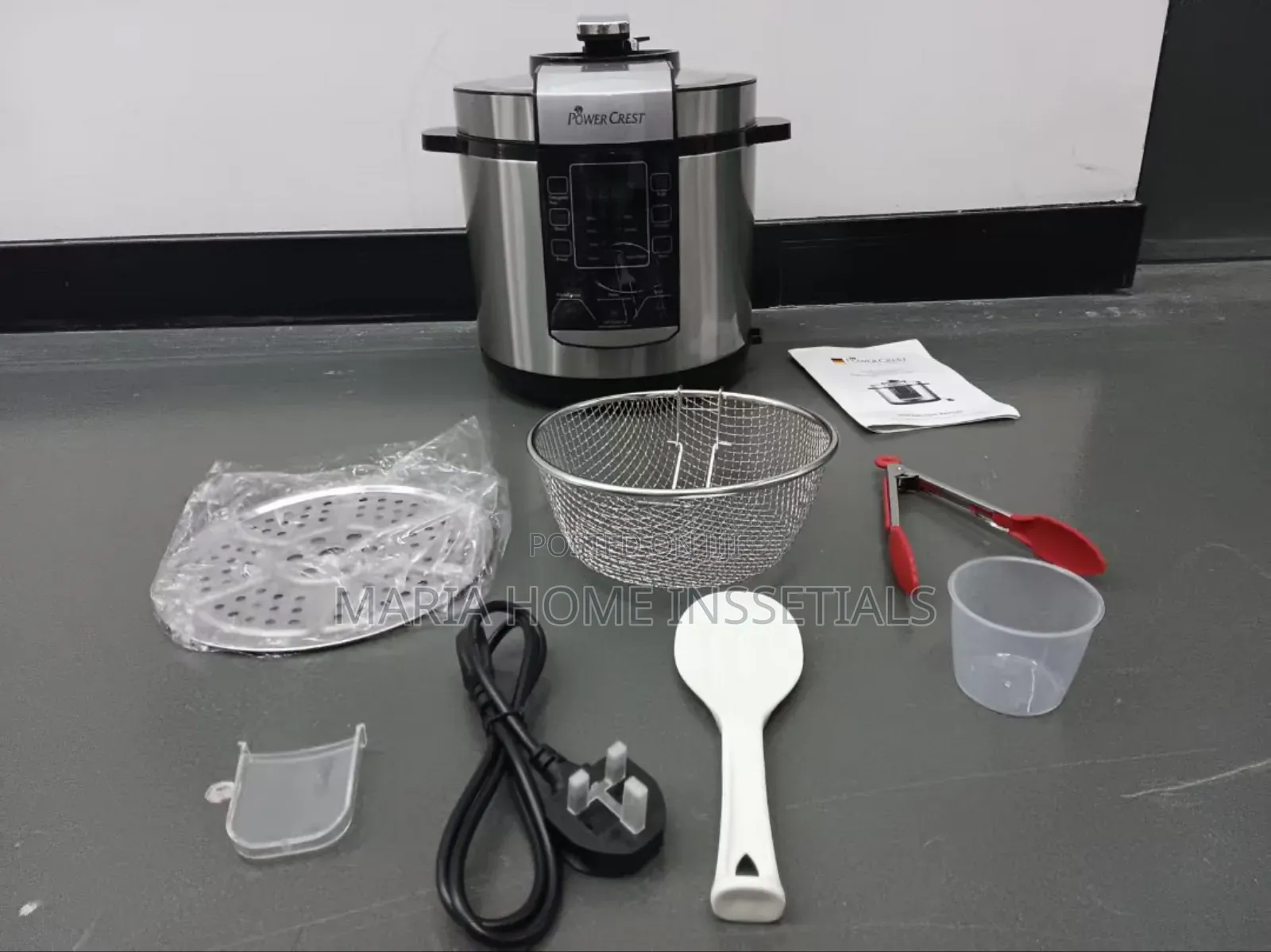 15in 1 Power Crest Pressure Cooker With Steamer