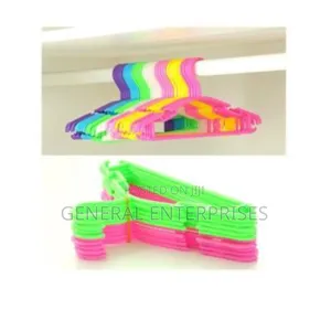 Set of Generic Plastic Children's Clothing Hangers