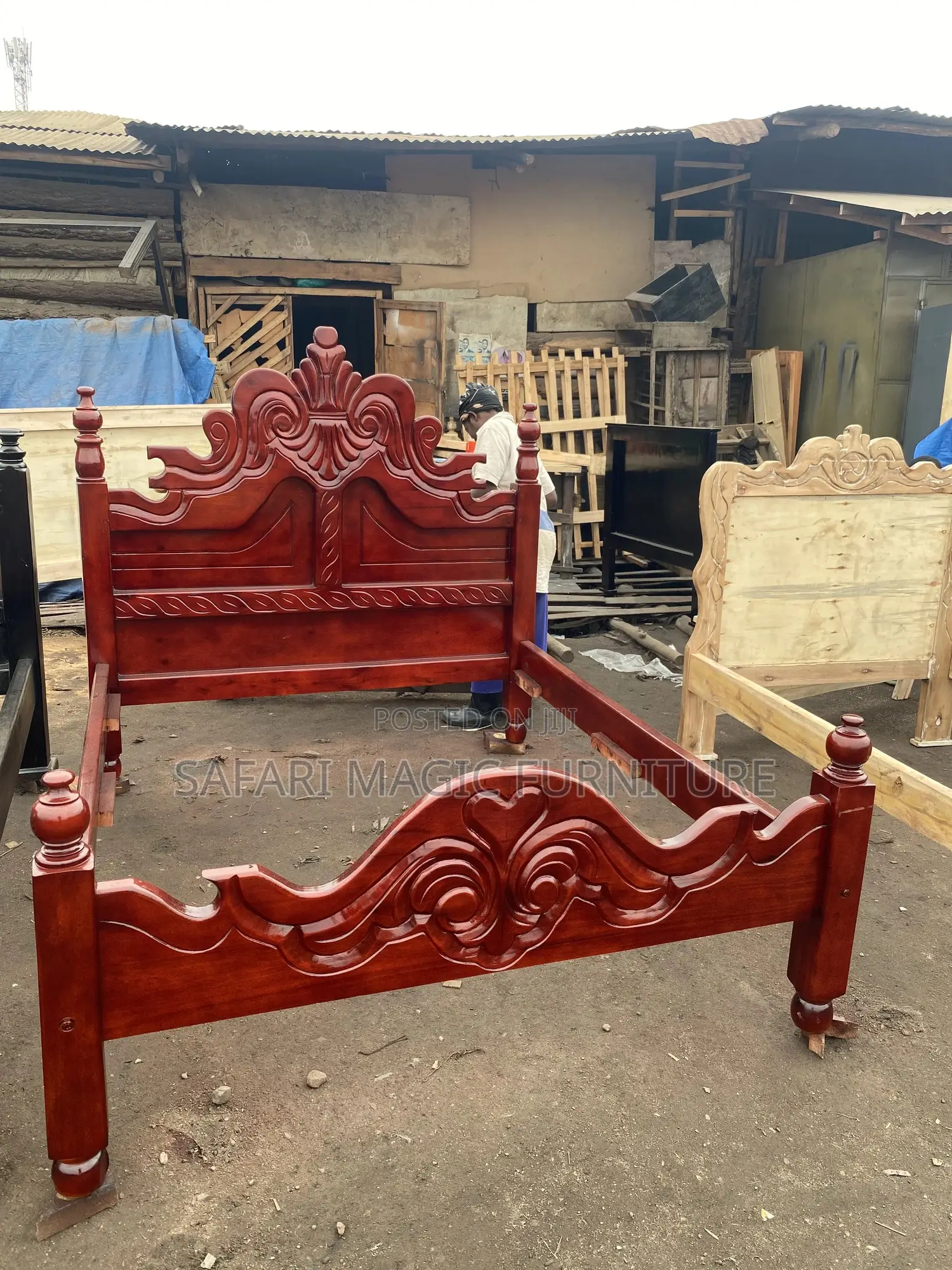 5x6 Executive Leather Bed (None Wrapped)-Workshop Price