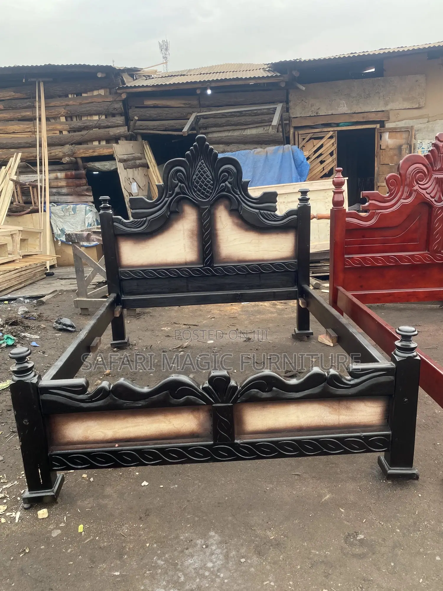 5x6 Executive Leather Bed (None Wrapped)-Workshop Price