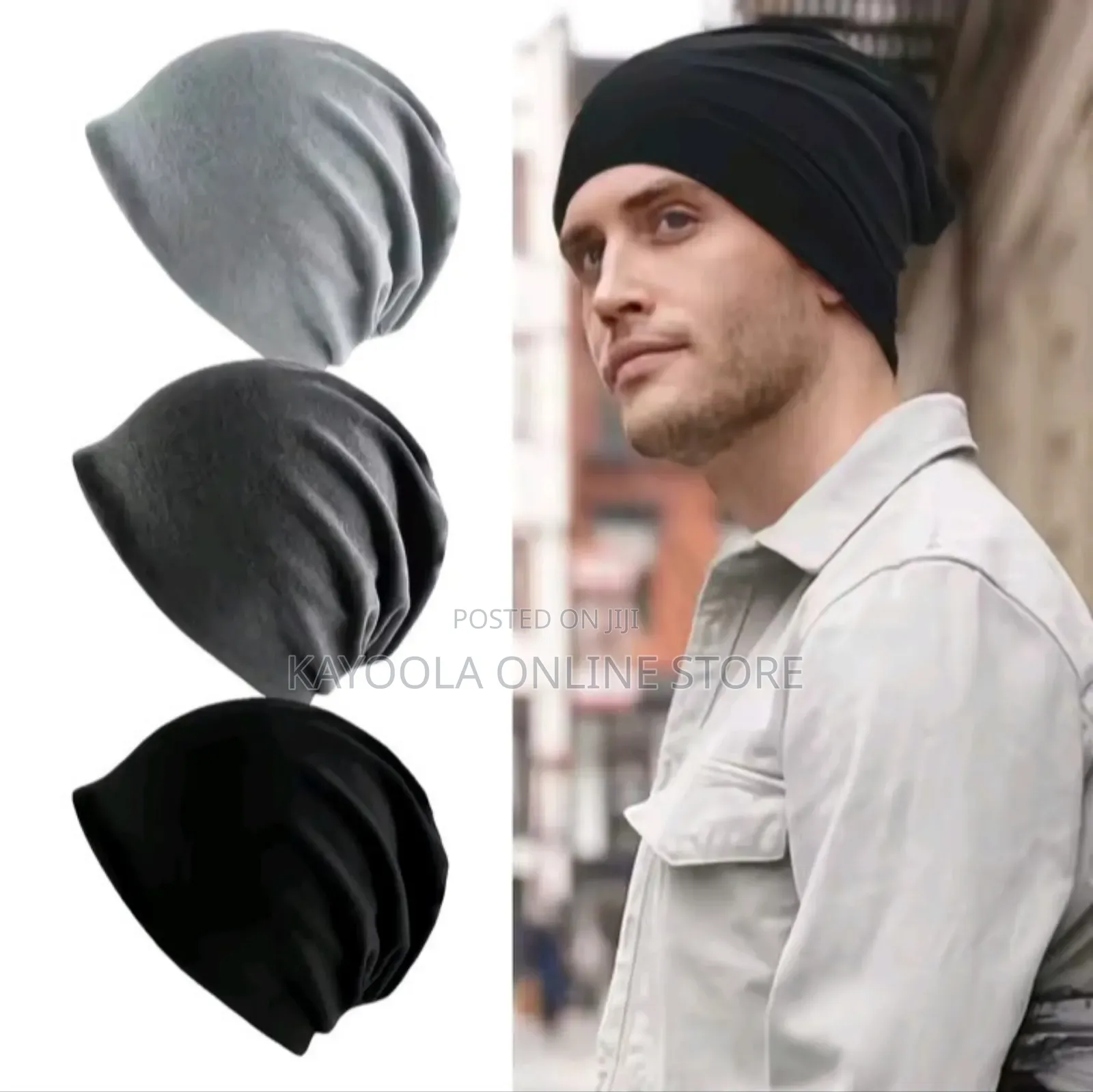 Unisex Slouchy Beanie Skull Caps Hip Hop Daily Wear