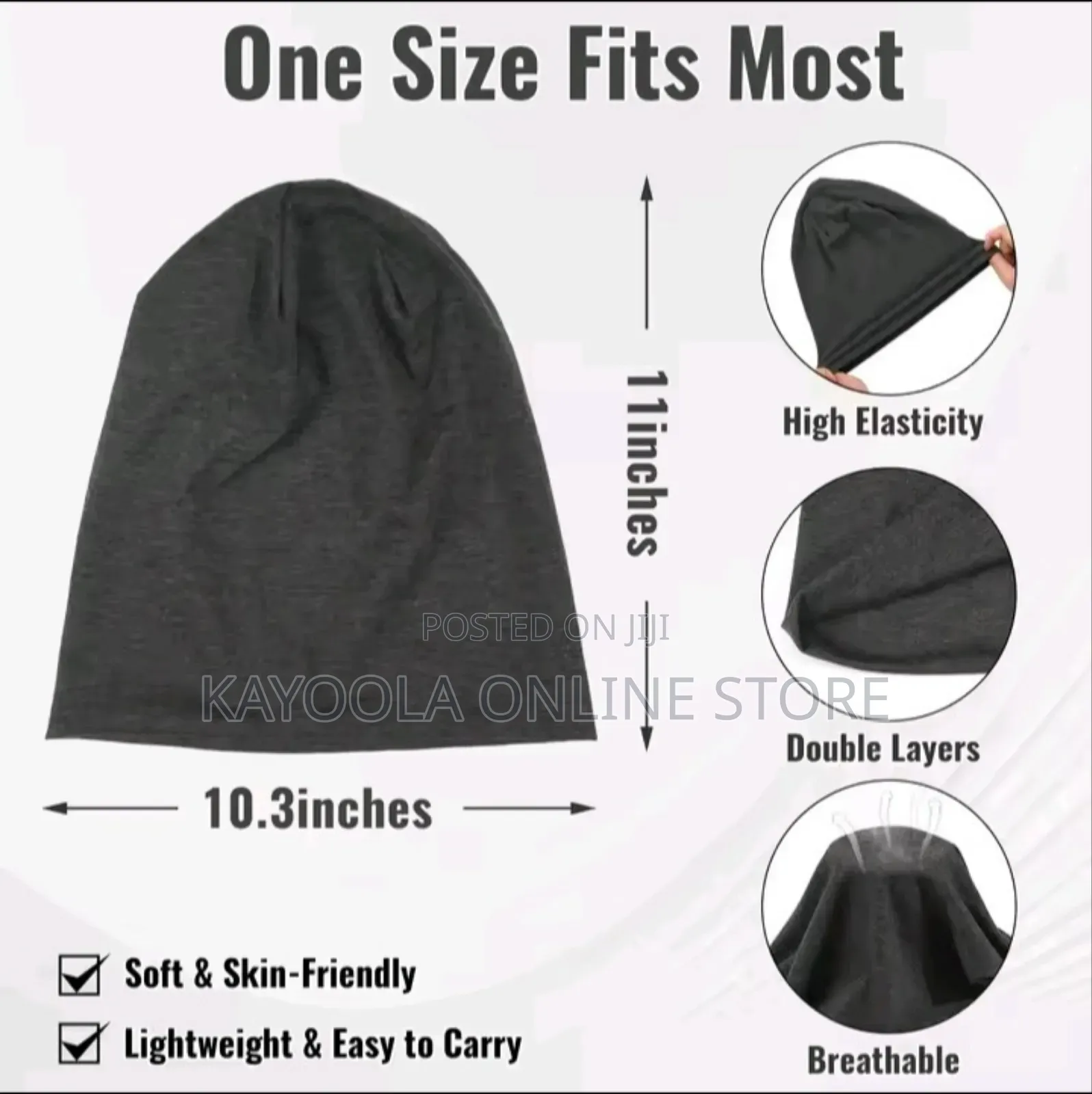 Unisex Slouchy Beanie Skull Caps Hip Hop Daily Wear