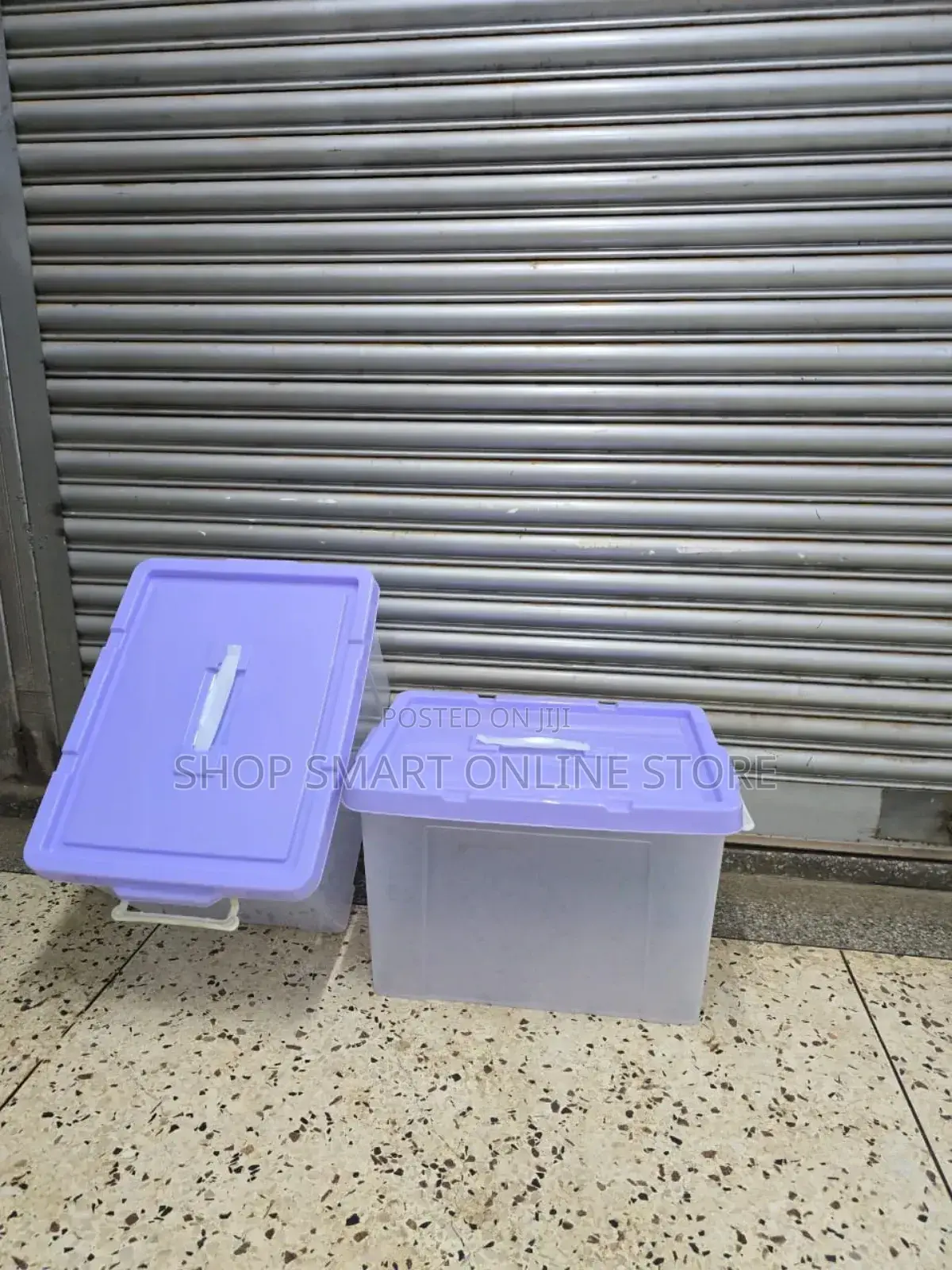Purple Plastic Storage Boxes for Home Office, Kids Stuff, Schools
