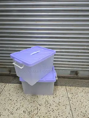Purple Plastic Storage Boxes for Home Office, Kids Stuff, Schools