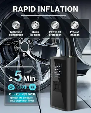 Portable, Cordless Air Compressor and Tyre Inflator