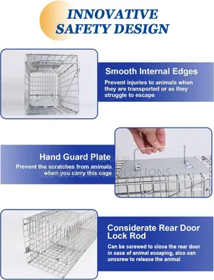 Heavy Duty Galvanized Steel Cage Animal Trap|