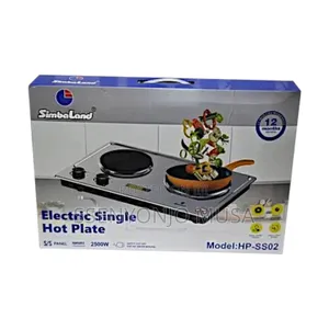 Simbaland Electric Double Hot Plate Hp-Ss02-2500w-Stainless-