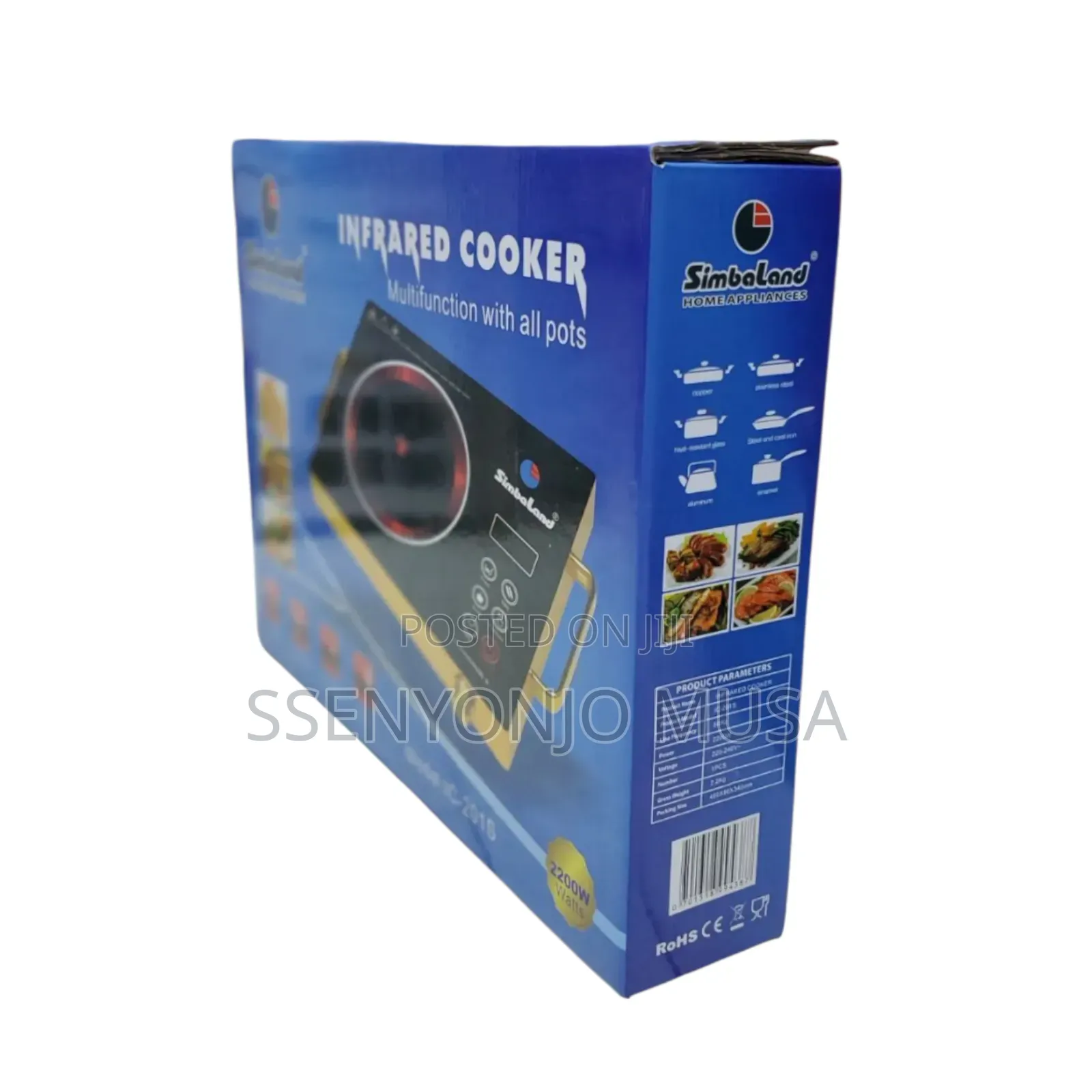 Simbaland Infrared Cooker Ic-201s-2200w Multifunction-Healty
