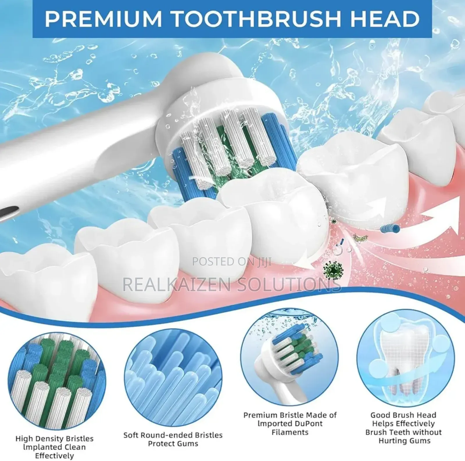 Replacement Toothbrush Heads for Oral-B Braun Electric Toothbrush 4pcs