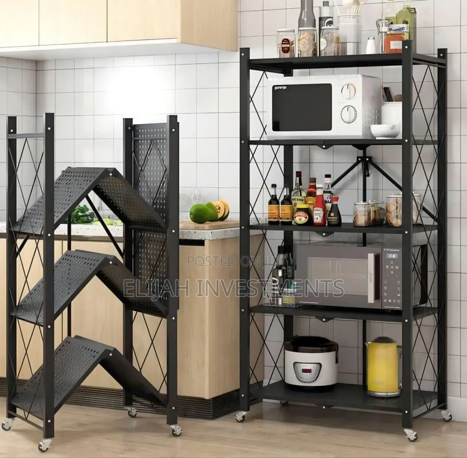 5 Layer Foldable Kitchen Rack
