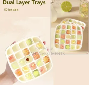 Aswei Portable Ice Cube Maker and Storage Box