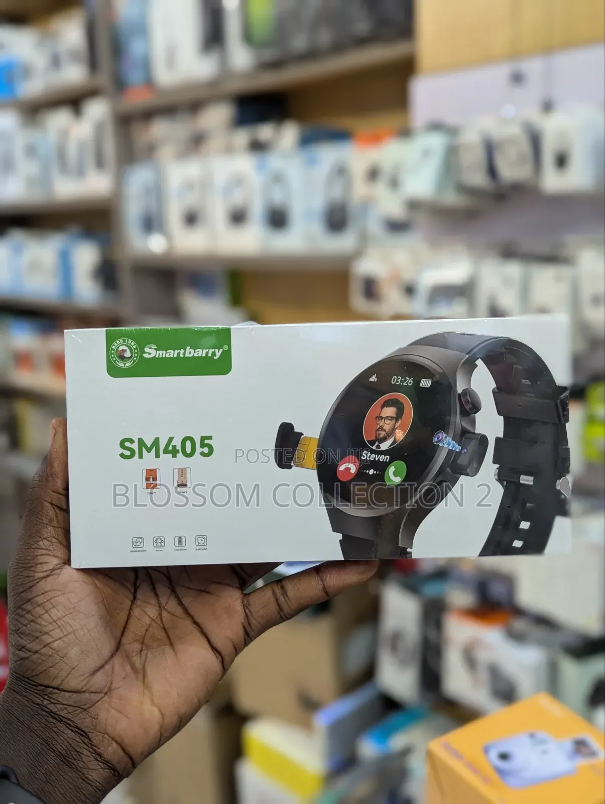Smartbarry Sm405 5g Simcard Smartwatch, Round 2.5d Curved Display