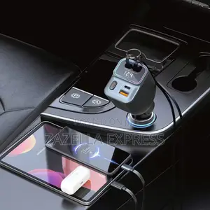Porodo 65w 4in1 Car Charger With Retractable Type-C Lightning Cables