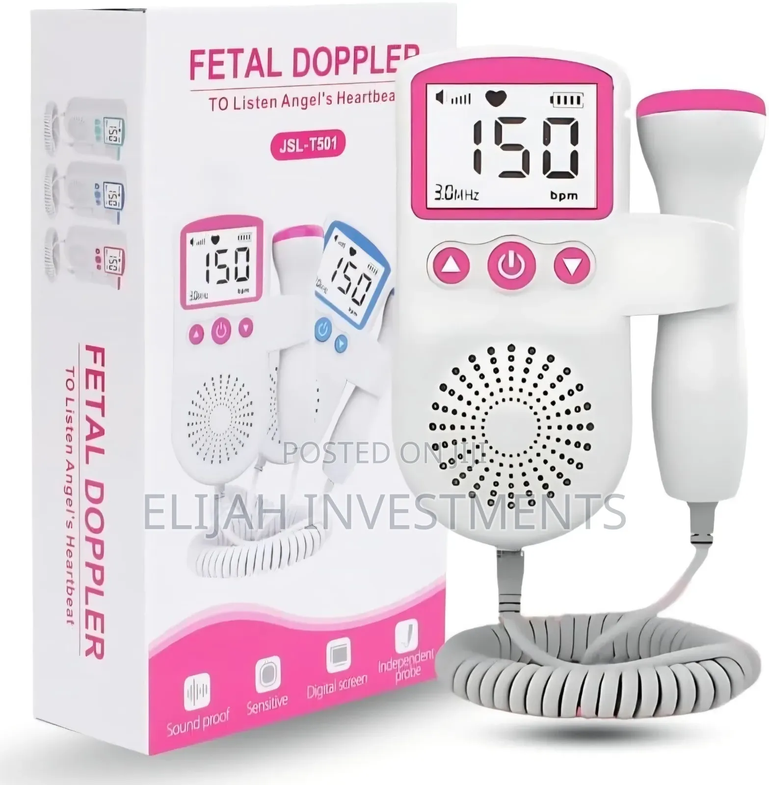 Handheld Digital Fetal Doppler/Baby Heartbeat Monitor