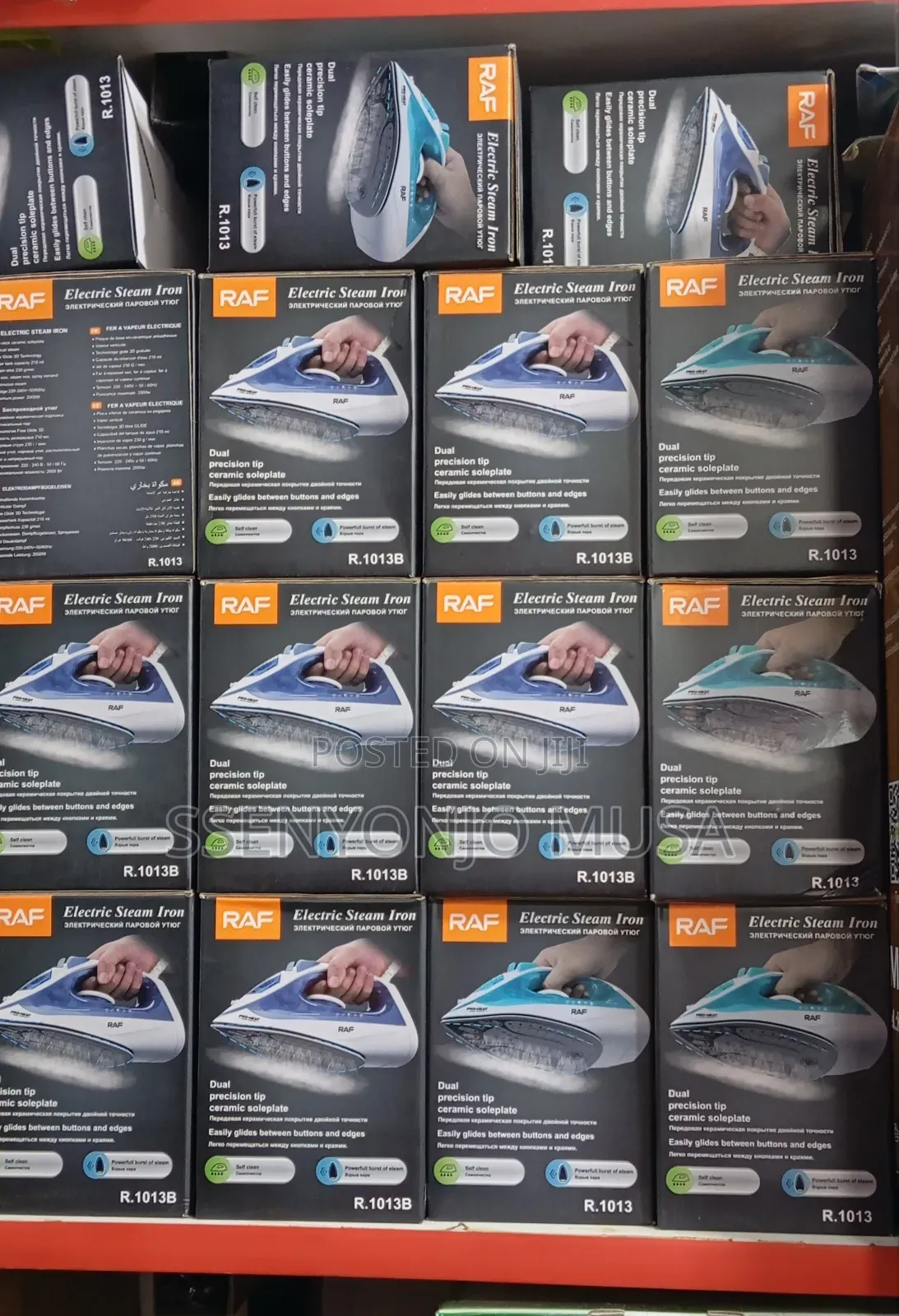 Raf 2000w Electric Steam Iron – Ceramic Soleplate, Self-Cleaning